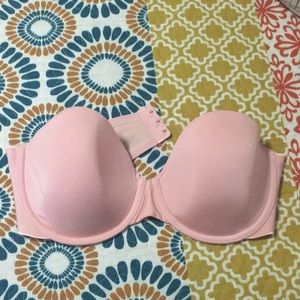 Pink Strapless Bra